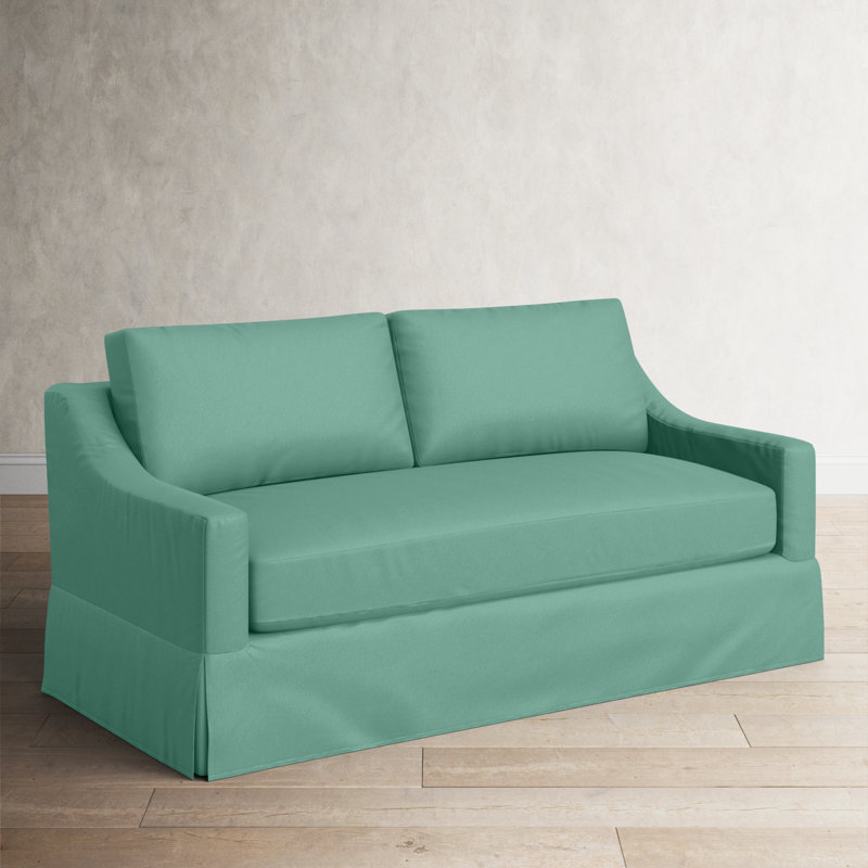 Cranbrook 78'' Slipcovered Sofa, Bayou Spray Canvas