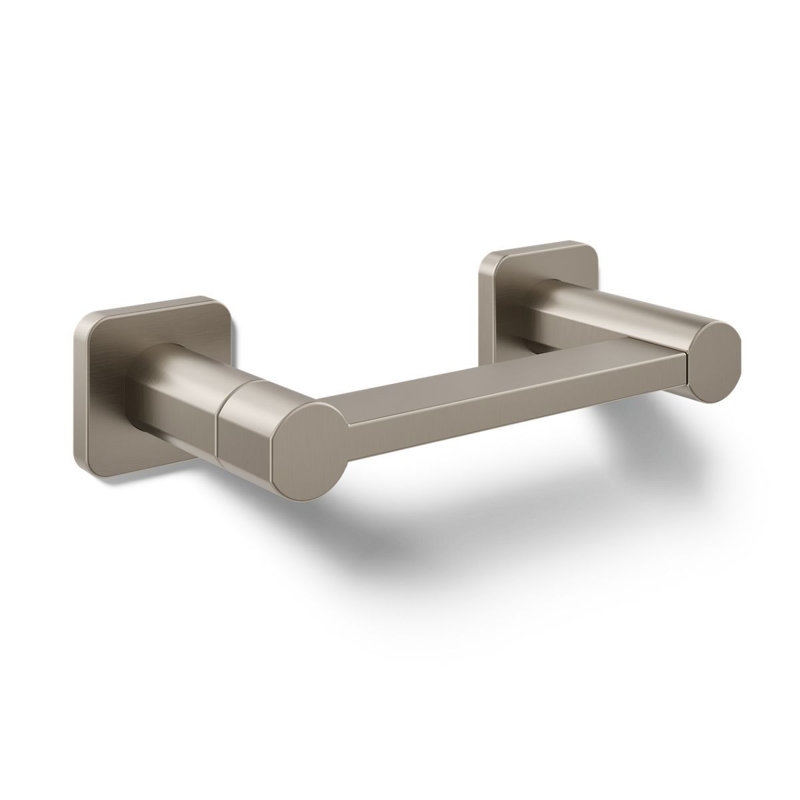 Parallel™ Pivoting Toilet Paper Holder, Wall-Mount Bathroom Toilet Paper Holder, Vibrant Brushed Nickel