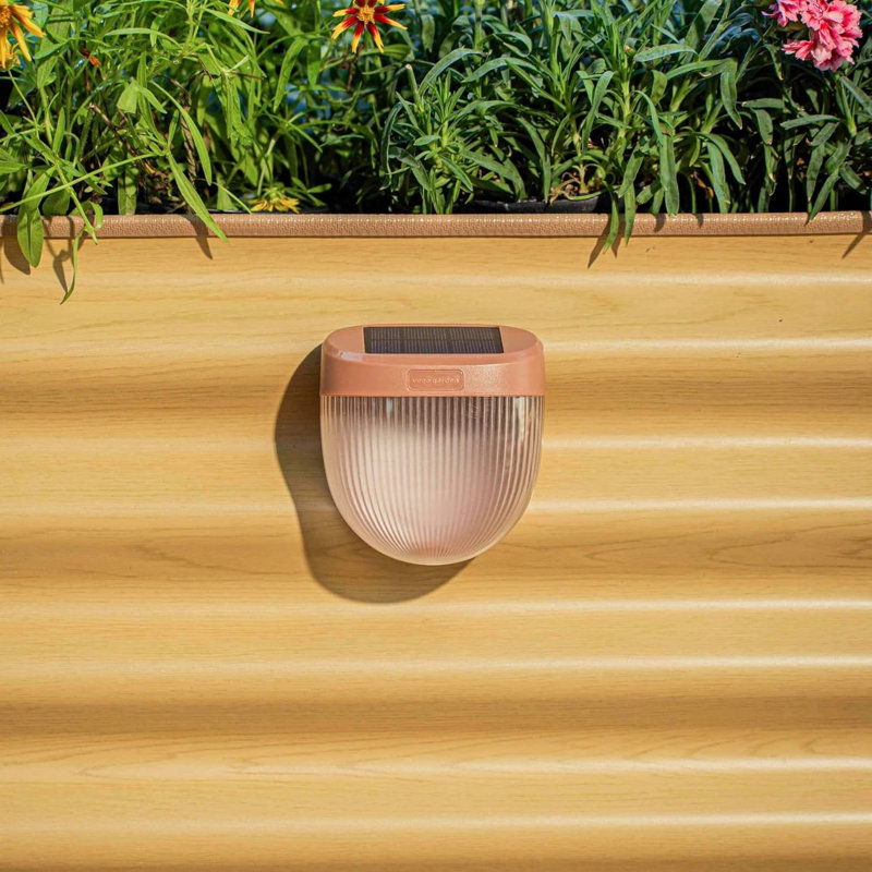 Terra Cotta Solar Powered LED Garden Light Set, 2 Pack