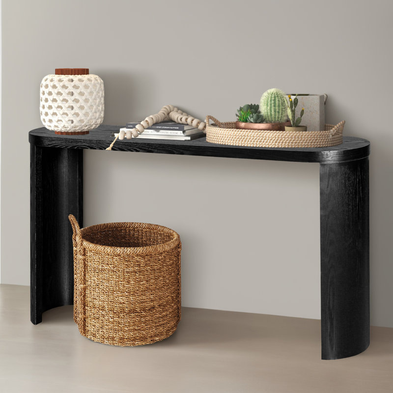 Table d'appoint 60,02 "pour le couloir, Noir