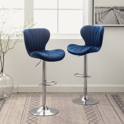 Modern Adjustable Bar Stools with Stylish Backs for Various Settings