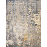Hand Knotted Abstract Area Rug