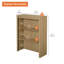 Bibliothèque de 41,3 pouces de hauteur avec tablette réglable, grande bibliothèque en bois avec rangement-1296488218