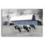 «Blue Barn with Cows» par Lori Deiter, impression sans cadre-1254983359