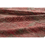 Edo Silk Abstract Area Rug in Red/Taupe