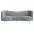 Reigha Grey And Gold Upholstered Sofa