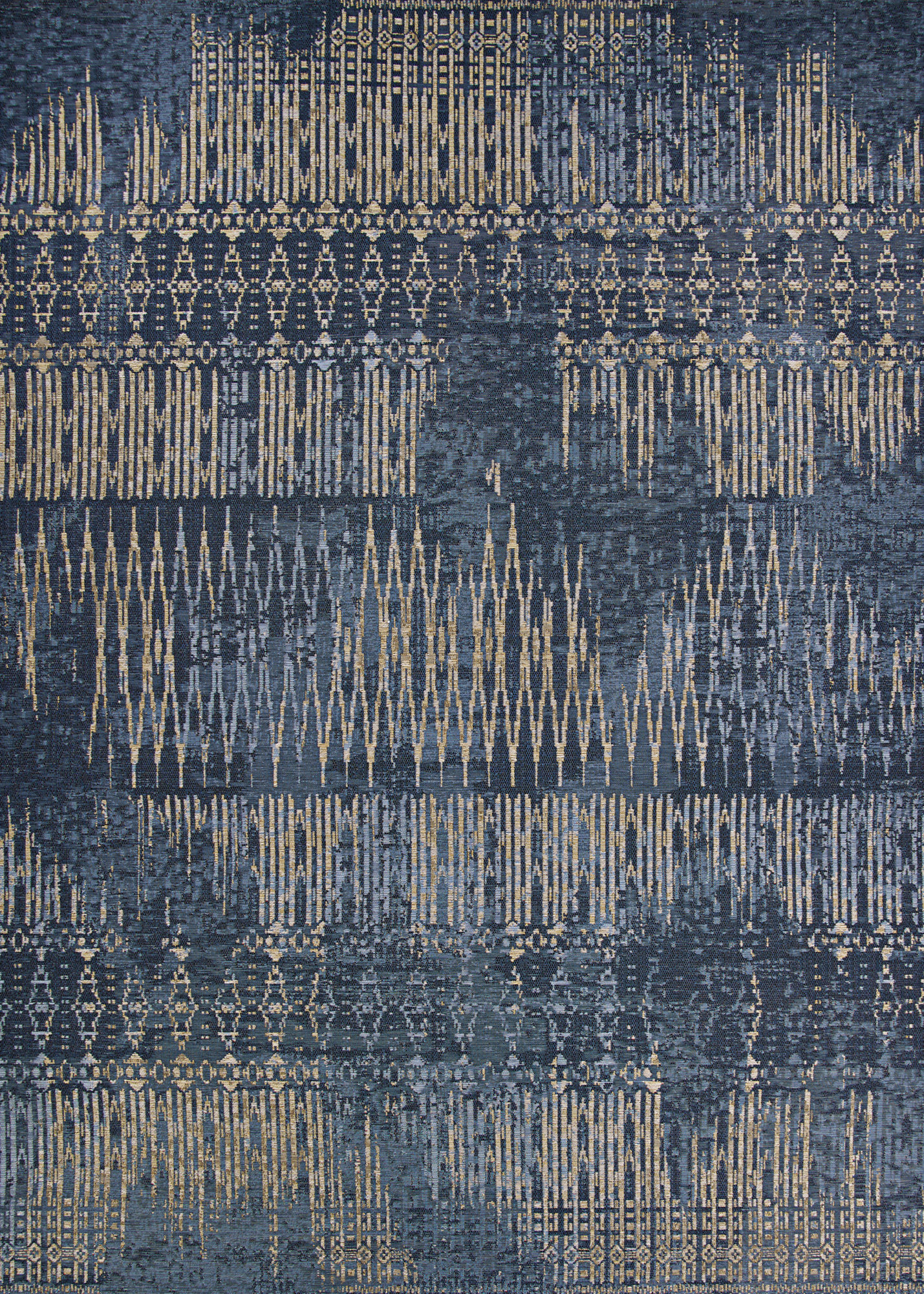 Abstract Indigo Rugs Langley Street® Hause Abstract Indigo Blue Indoor Outdoor Area Rug ...