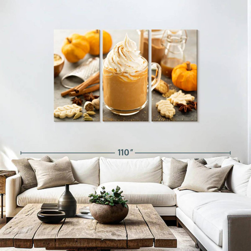 Yarlin Pumpkin Latte, 48" H x 74" W