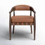 Dane Leather Upholstered Arm Chair-329137596