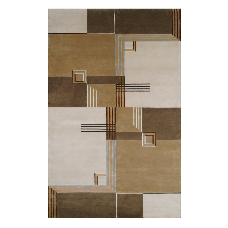 Creston Wool Abstract Indoor Rug, Rectangle 7'6" x 9'6"