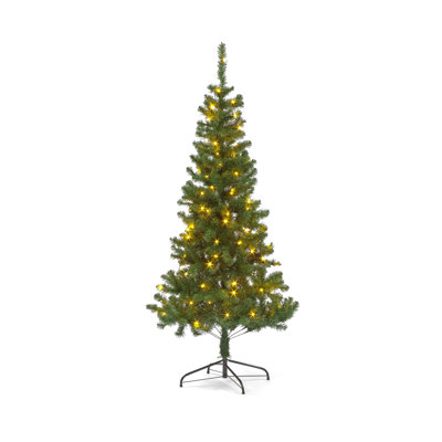 Lighted Artificial Fir Christmas Tree