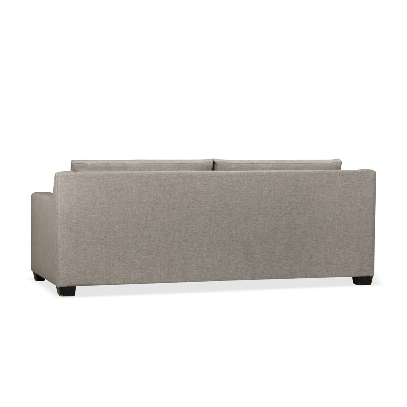 Rhodes Upholstered 94.5'' Sofa, Drusky Charcoal Sustain® Basketweave