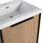 Meuble-lavabo autoportant 24 po avec lavabo en résine et 2 portes d'armoire à fermeture en douceur-1158433135