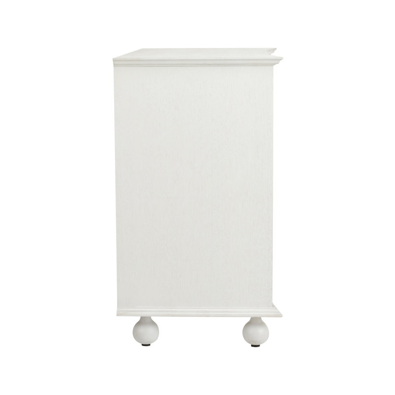 Maxwell 5 - Drawer Dresser, White/Green