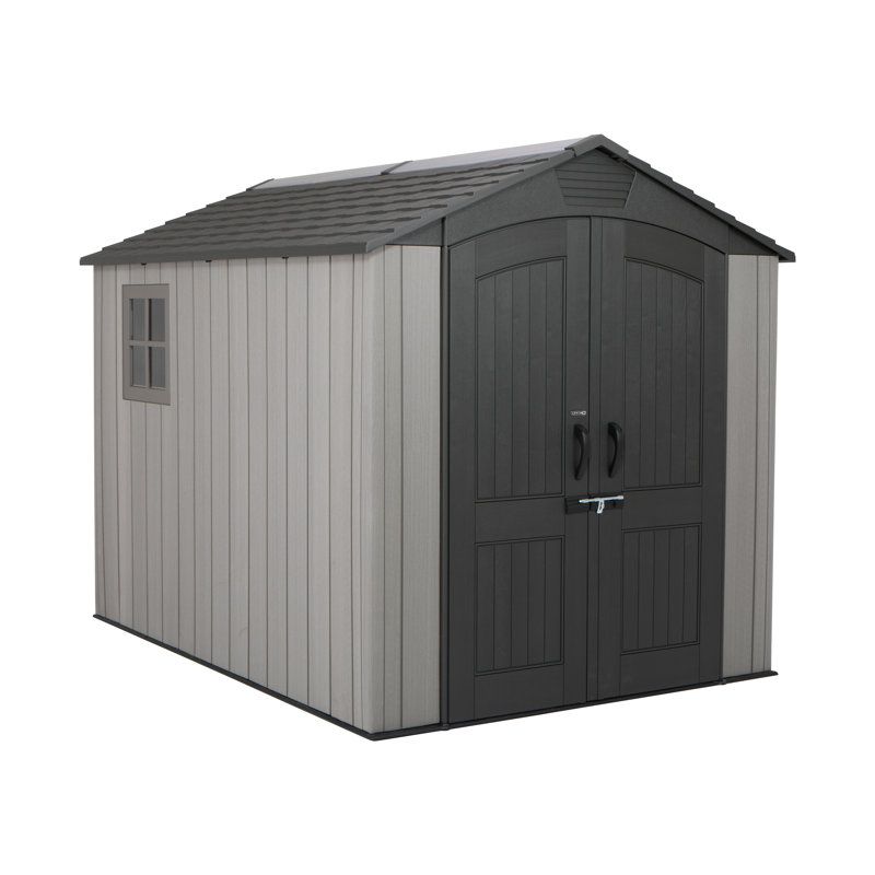 Lifetime 7 Ft. x 9.5 Ft. High-Density Polyethylene (Plastic) Outdoor Storage Shed with Steel-Reinforced Construction