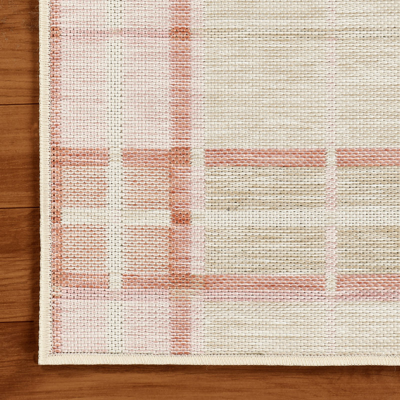 Laura Ashley Doreen Indoor Outdoor Area Rug, Pink/Multi, 5' x 7'