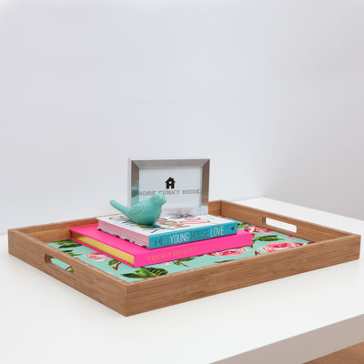 Plateau de table basse/repose-pieds roses pretvery