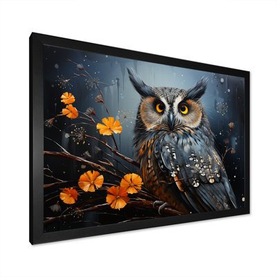 «Owls Of The Silent Forest Nightfall», reproduction sur toile