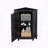 Triangle Corner Storage Cabinet with Adjustable Shelf-688425243