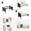 Conchita Polyethylene Wicker 3 - Person Seating Group with Cushions-1327169943-1327169940