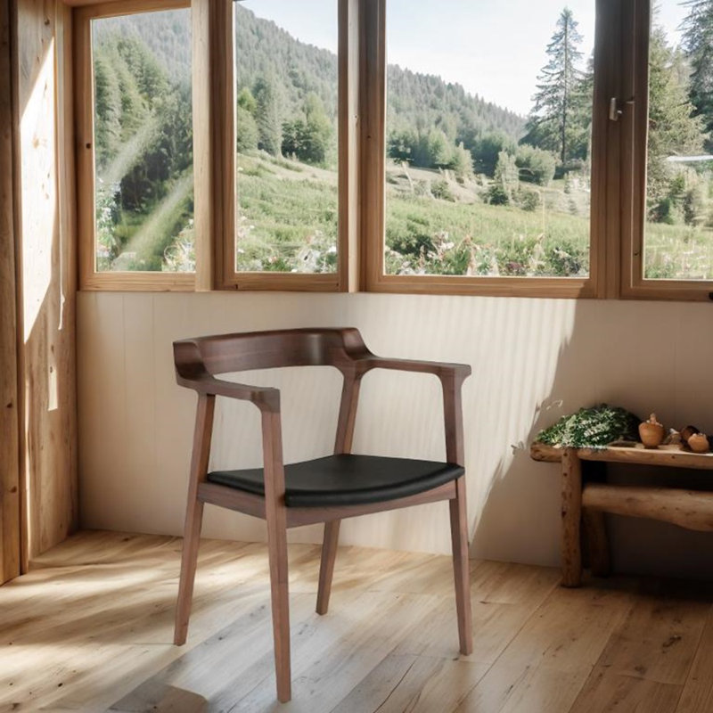 Caitlaana Dining Chair With Walnut Frame
