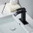Single Hole Waterfall Bathroom Faucet With Deck Plate With Drain-86181283