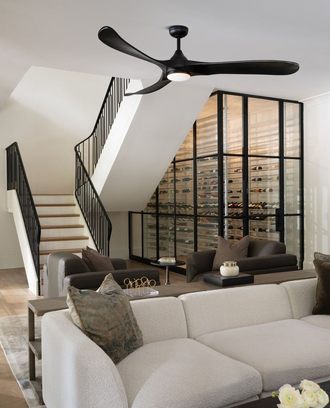 Reze LED Ceiling Fan, Matte Black