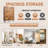 Wooden 6 Flip Drawers Shoe Cabinet-2058720953
