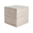 Outdoor/Indoor Square Travertine Lightweight Concrete Side Table