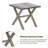 Square Aluminum Outdoor Side Table-114222592