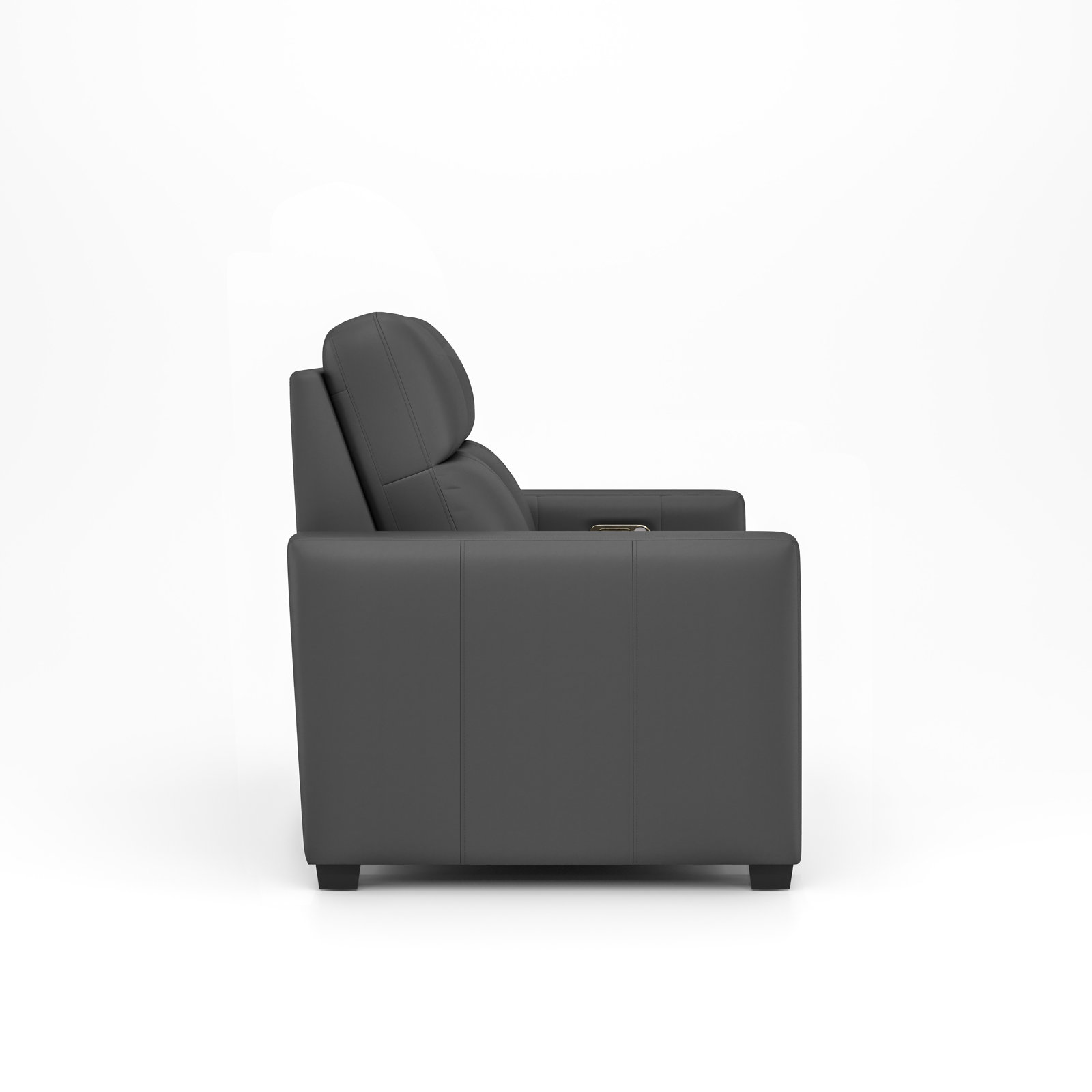 Broadway 57" Upholstered Reclining Loveseat, Shale Leather Match