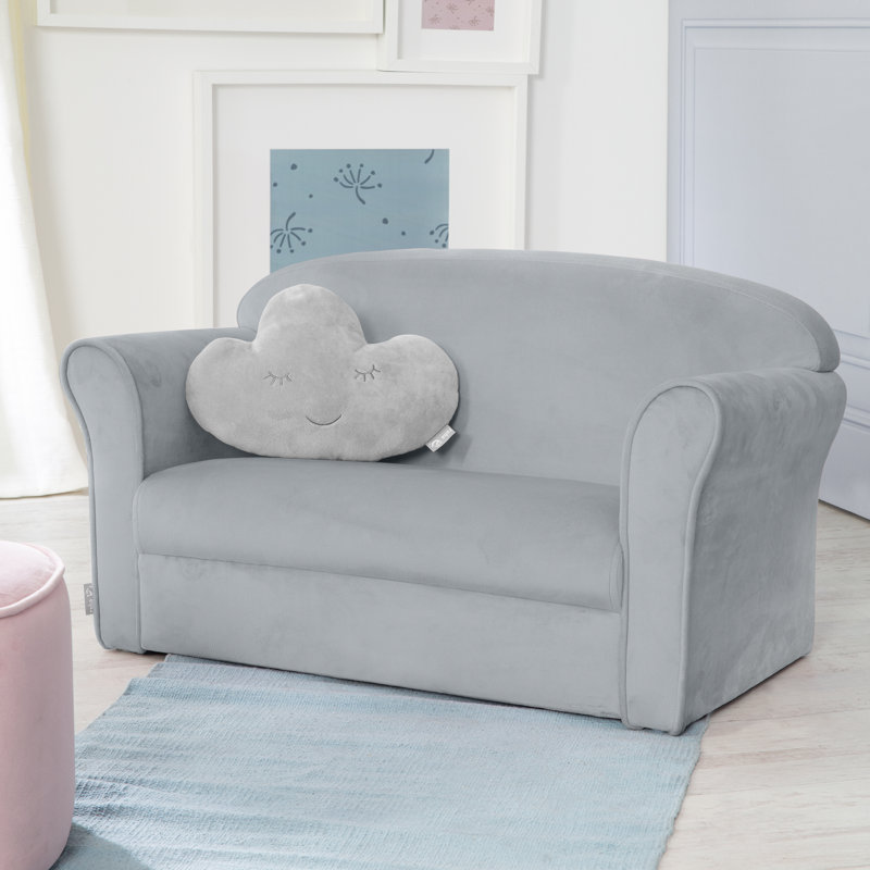 Children's Sofa/Sectional, Silver Grey