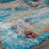 Abstract Area Rug in Blue