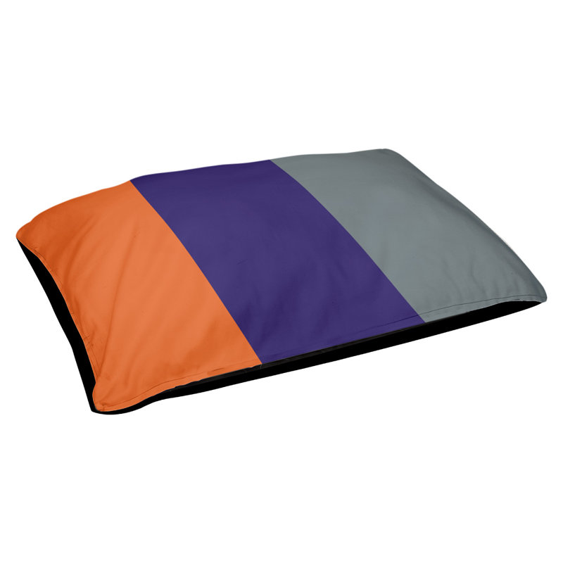 Coussin extérieur Phoenix, Très grand (l 50 po x P 40 po x H 17 po), Orange, mauve, gris