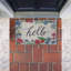 Paillasson Hello Cursive & Floral-120279277