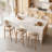 26'' Counter Height Bar Stools Set of 4, Upholstered Modern Barstools with Metal Legs for Kitchen Island Dining Room-10155672