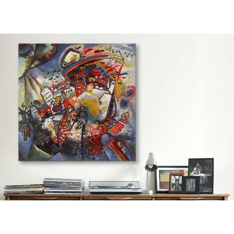 "Moscow" par Wassily Kandinsky, impression sur toile, H 12 po x l 12 po x P 0,75 po, Toile tendue, Pas de tapis