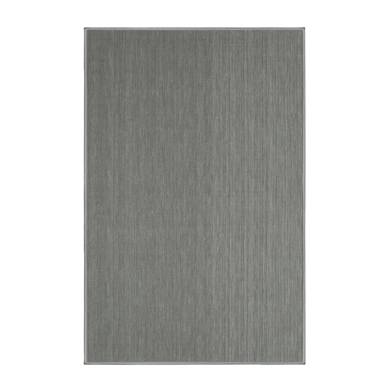 Tapis contemporain gris, Rectangle 7 pi x 10 pi