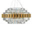 Aydian Chandelier-Modern Elegant Crystal Chandelier – K9 Gold Ceiling Light with Clear Jewel Droplets, Flush Mount E14 Bulbs for Dining Room, Bedroom, Living Room & Staircase-1985362095