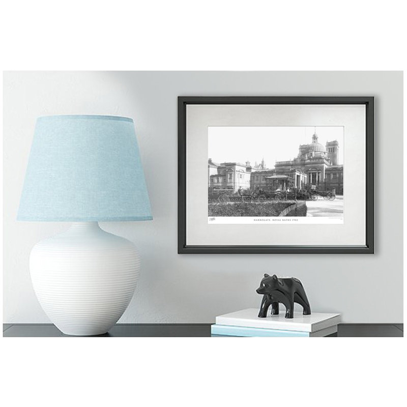 Harrogate, Royal Baths 1902 1 Piece Single Picture Frame Wall Art, 28cm H x 36cm W x 2.3cm D