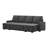 91" Convertible Sofa Couch with Pull Out Couch Bed-961005326