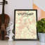 Stuttgart City Map - No Frame Print-1343500780