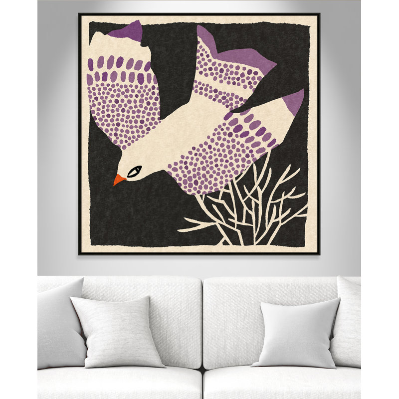 Impression Pang par 1X, L 46,5 po x H 46,5 po, Framed Canvas, Espresso Floater