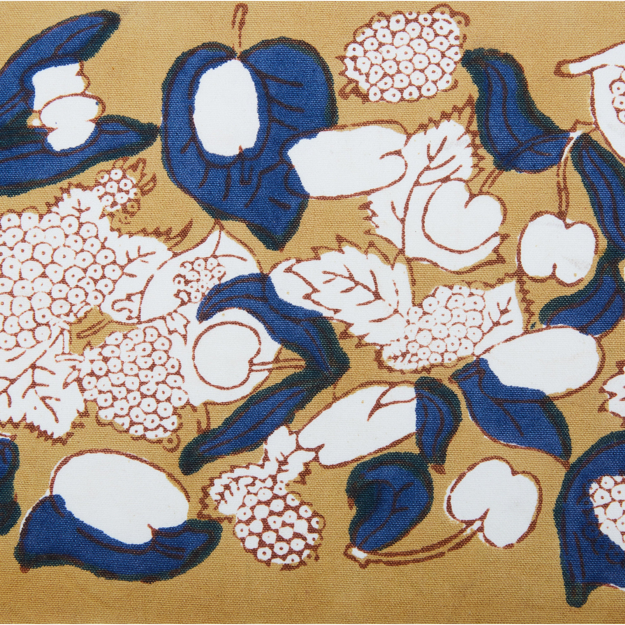 Bryssa 15" W x 18" L Placemat, Mustard/Blue/White