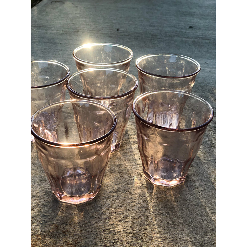 Bistro 8 oz. Glass Every Day Glasses, Pink