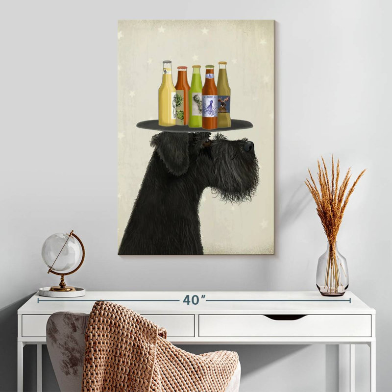Amateurs de bière noire Brampt Schnauzer, H 30 po x l 20 po