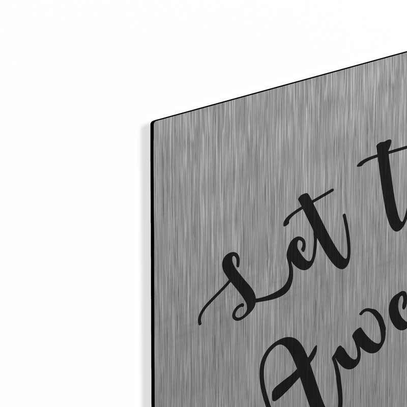 Trinx «Today Stray Quote» par Art Licensing Studio, art mural en métal, H 36 po x l 36 po