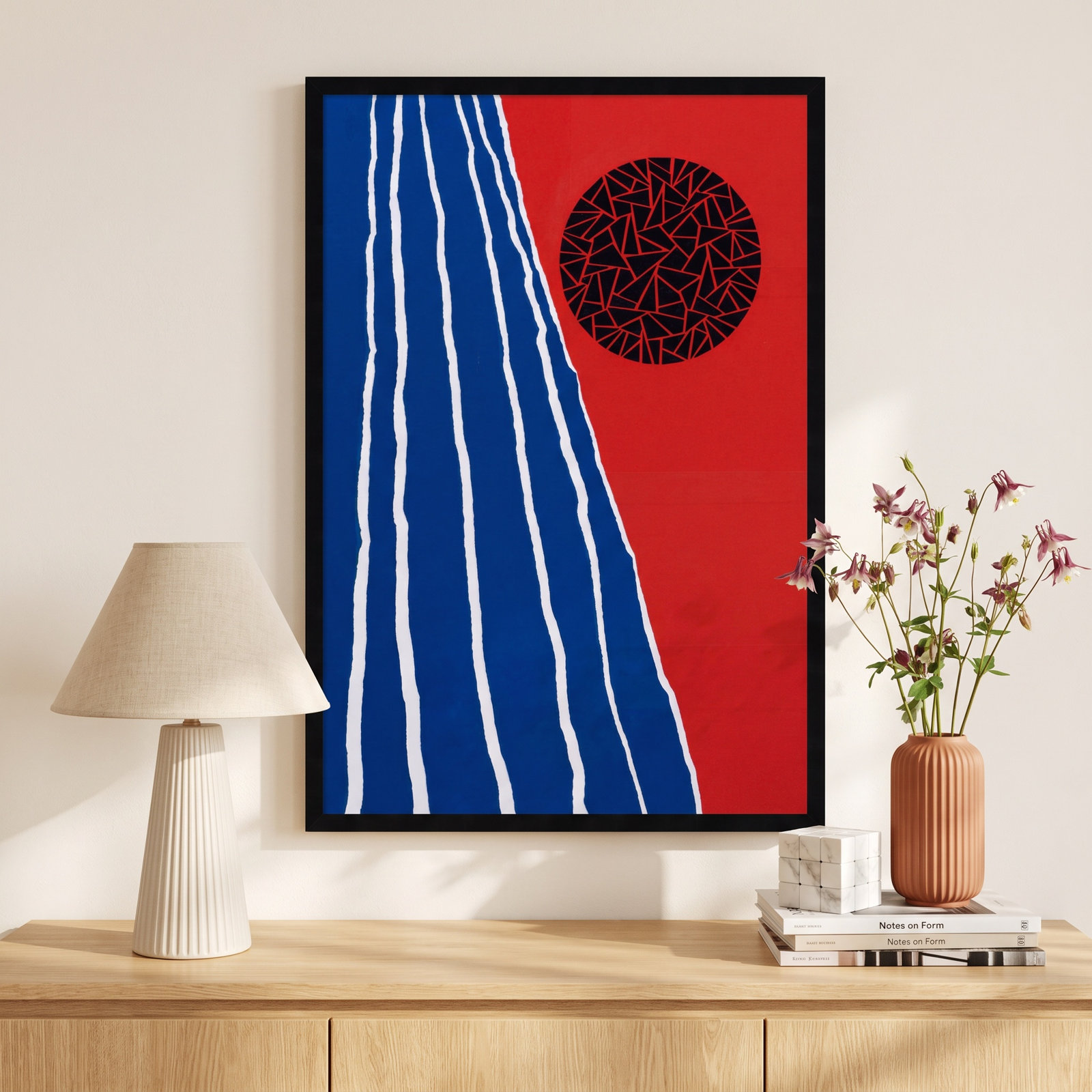 Orbis Factor Print by Alex Dunn, 33" H x 24" W x 1" D, Black
