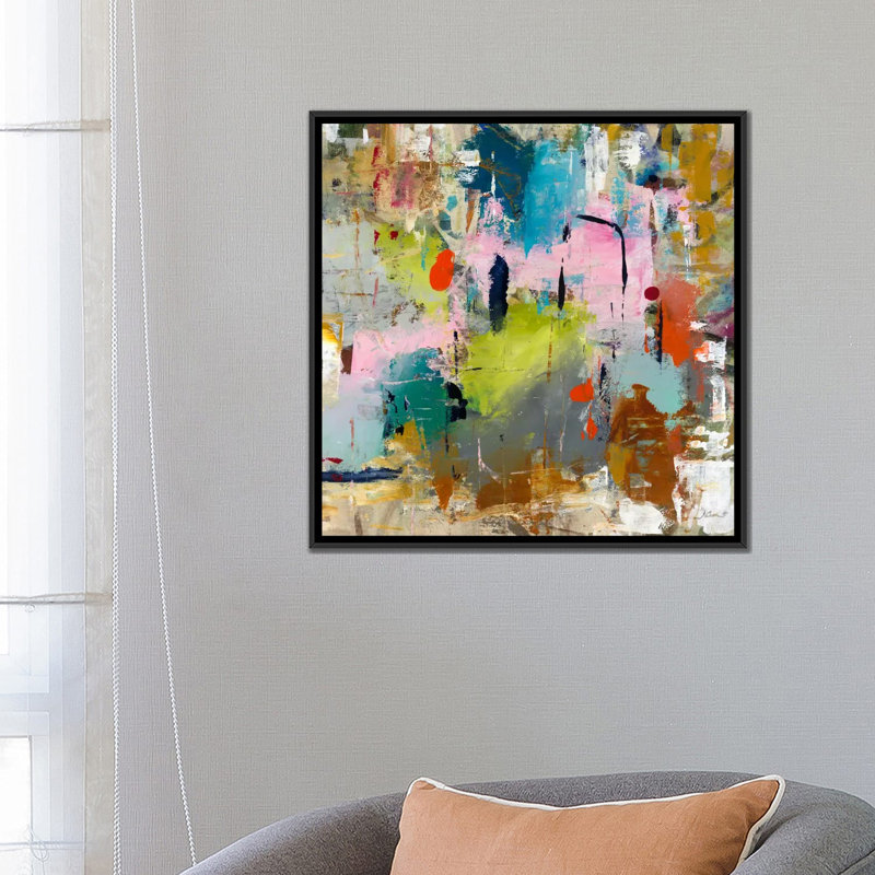 « wind carillon » par julien spencer, reproduction d’impression sur toile tendue, H 18 po x l 18 po x P 1,5 po, Pas de tapis