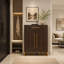 Armoire de rangement pour chaussures spacieuse avec tiroir et tablettes réglables pour un vestibule organisé
